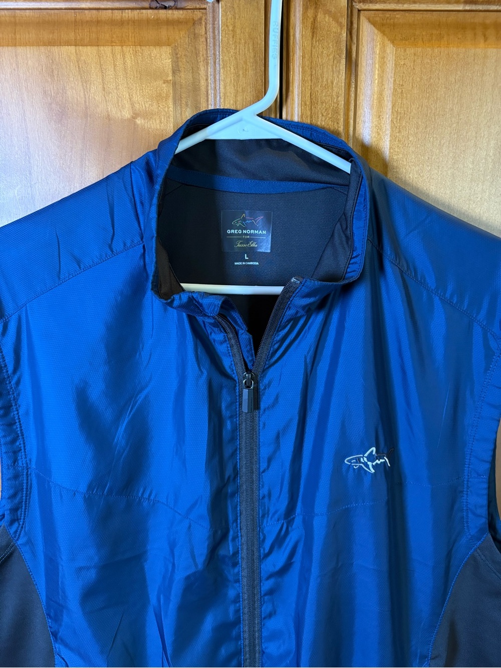 Greg Norman Collection Royal Blue Full-Zip Windbreaker Vest